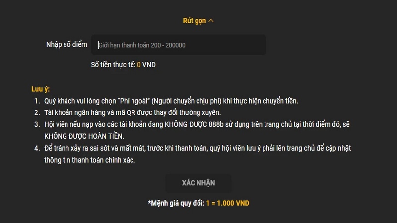 Các phương thức nạp tiền 888B rất an toàn và nhanh chóng