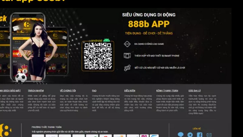 Giao diện khi tải app 888B trực quan giúp người chơi mới không gặp khó khăn